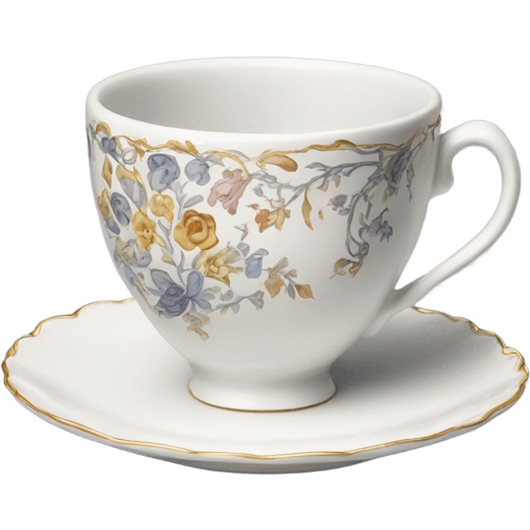 Tea cup and saucer set up emoji