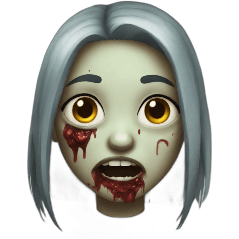 Zombie girl emoji