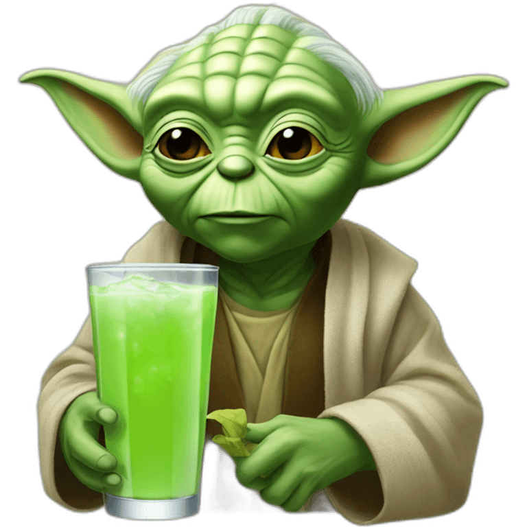 Yoda drink béer emoji