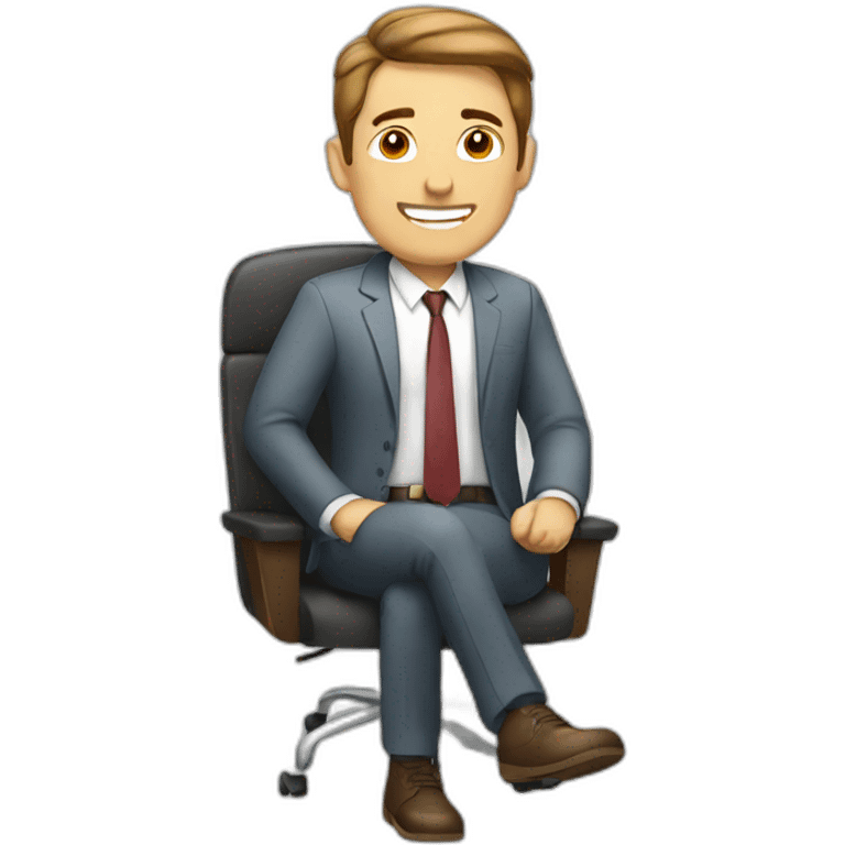 relaxed office guy emoji