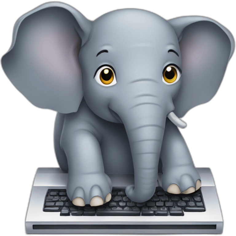 Elephant play computer emoji