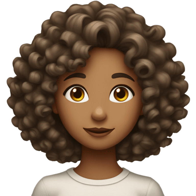 Curly girl  emoji