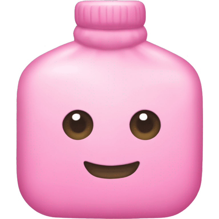 Plain Pink hot water bottle  emoji