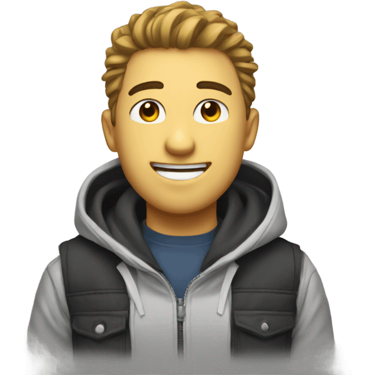 a cool tech guy, simple and likes anime emoji