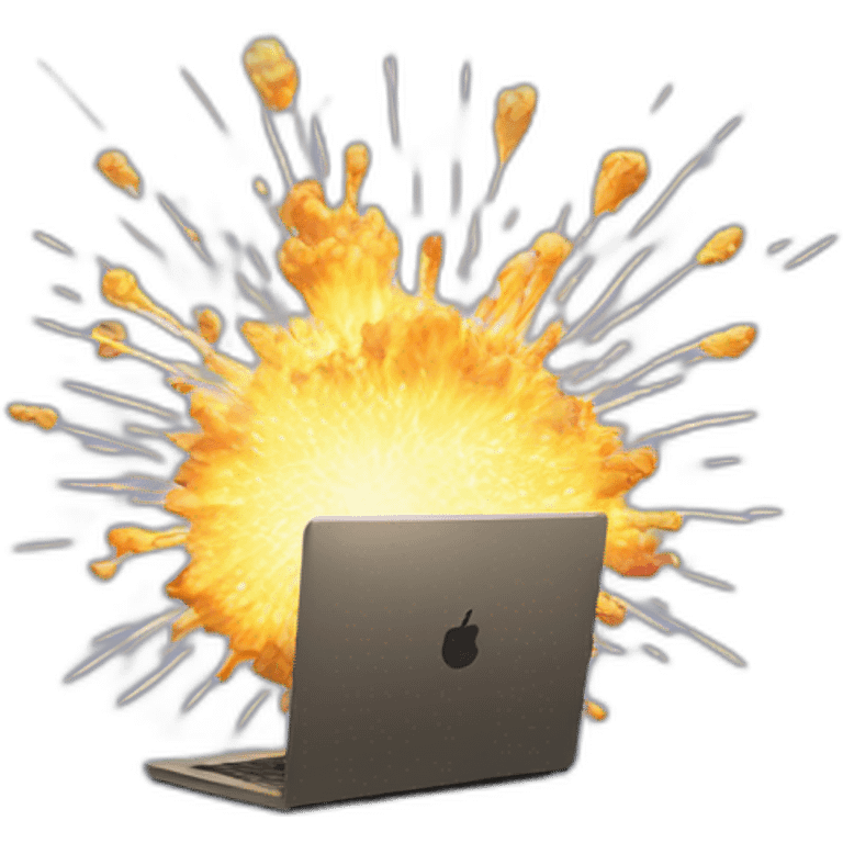 computer exploding emoji