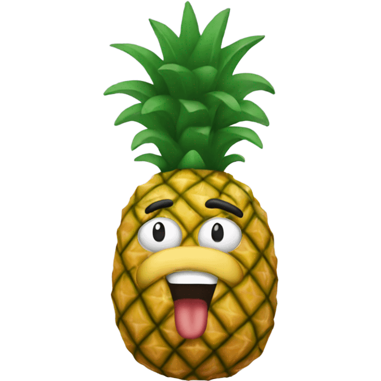 Santa pineapple emoji