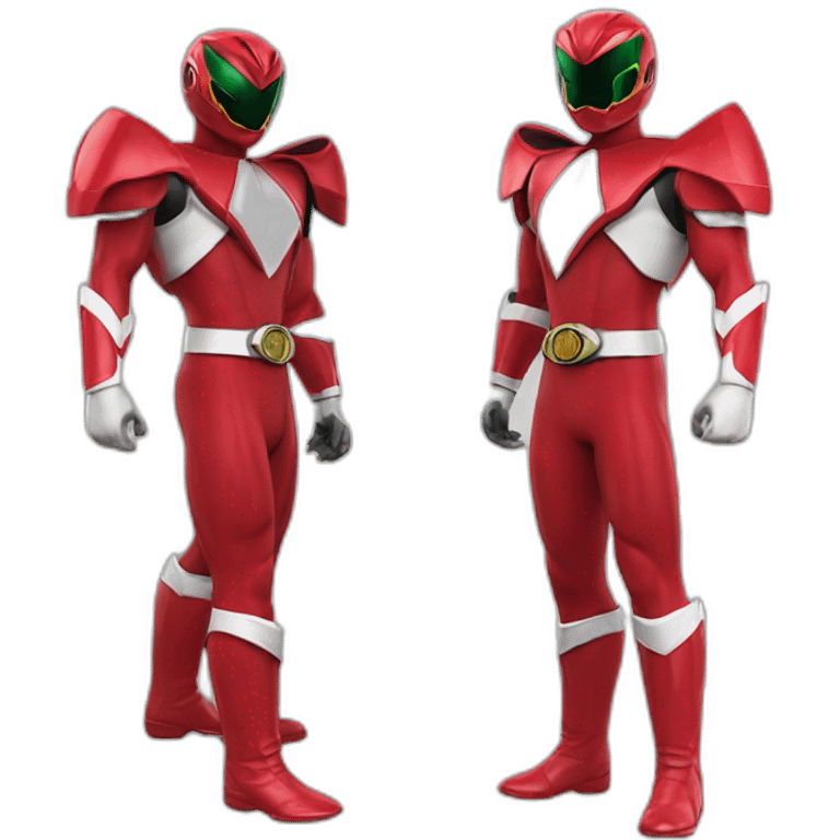 Power rangers red mighty morphin emoji