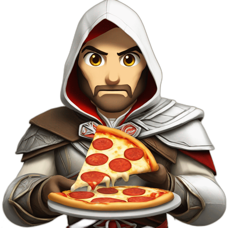 Ezio-auditore-eating-pizza emoji