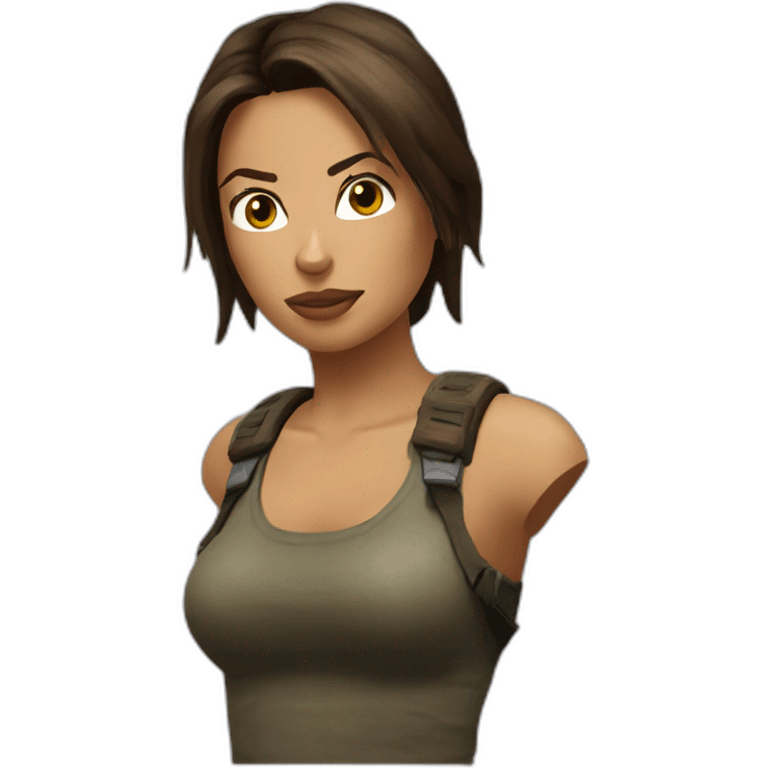 Lara Croft emoji