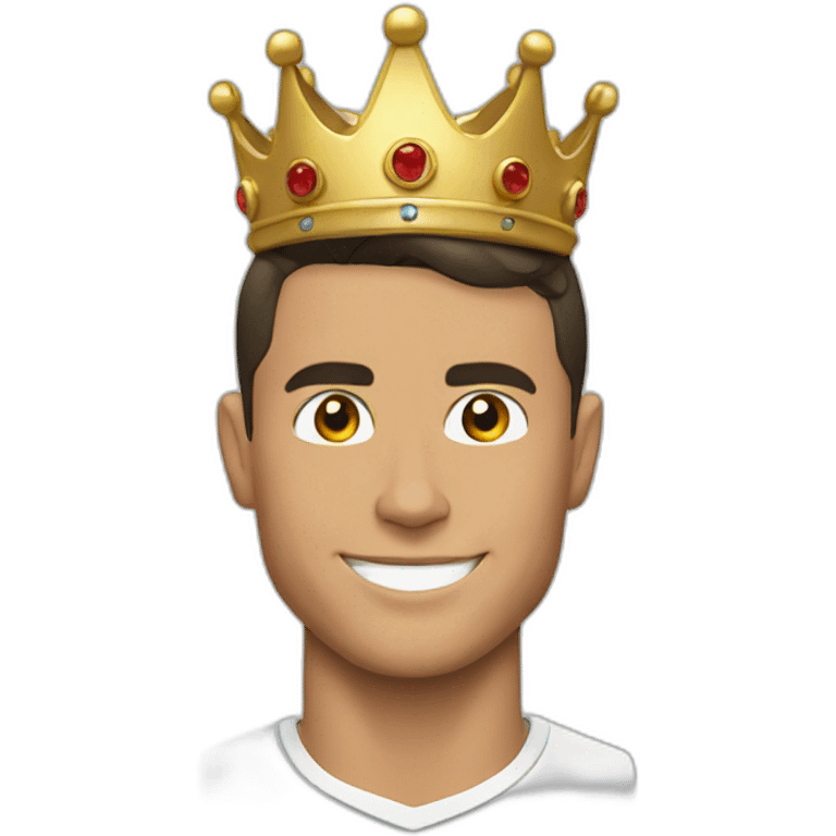 Cristiano Ronaldo with a crown emoji