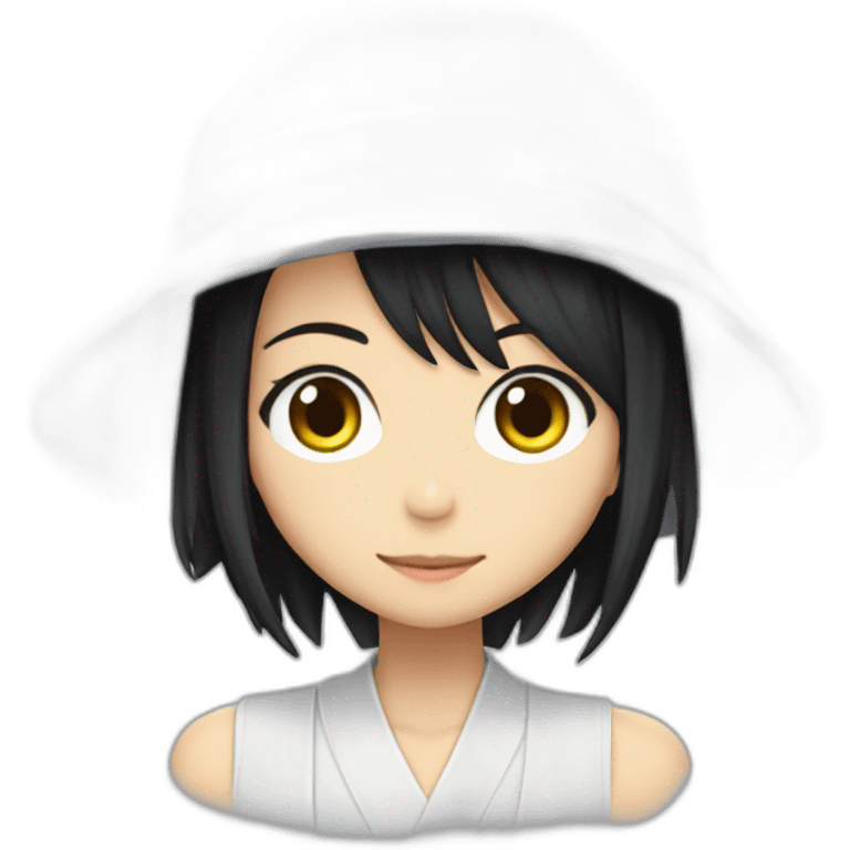 Rukia Kuchiki with engineering hat emoji