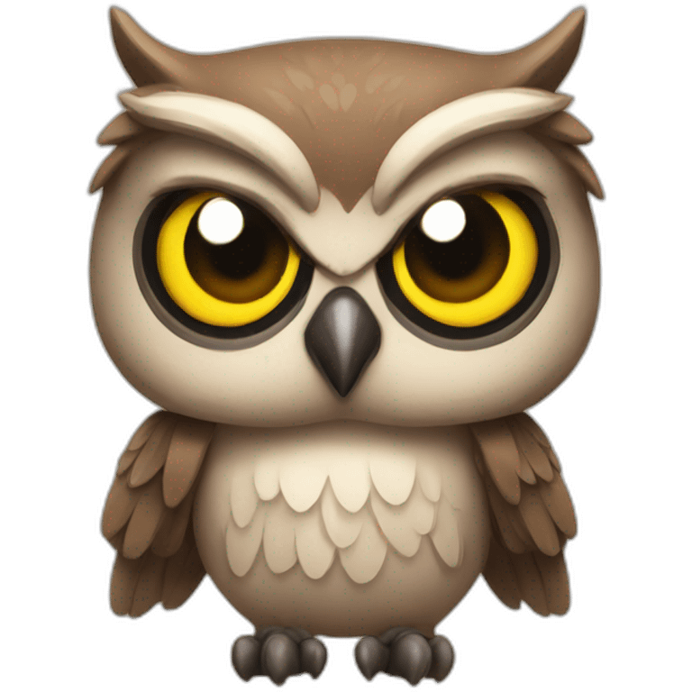 Muscular Owl emoji