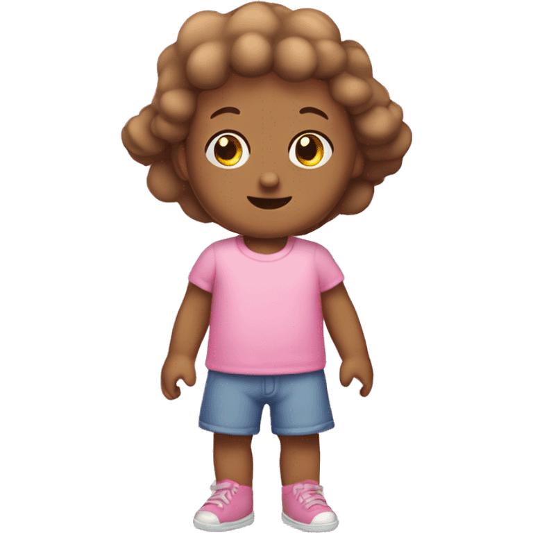 Sonajero de bebé rosa emoji