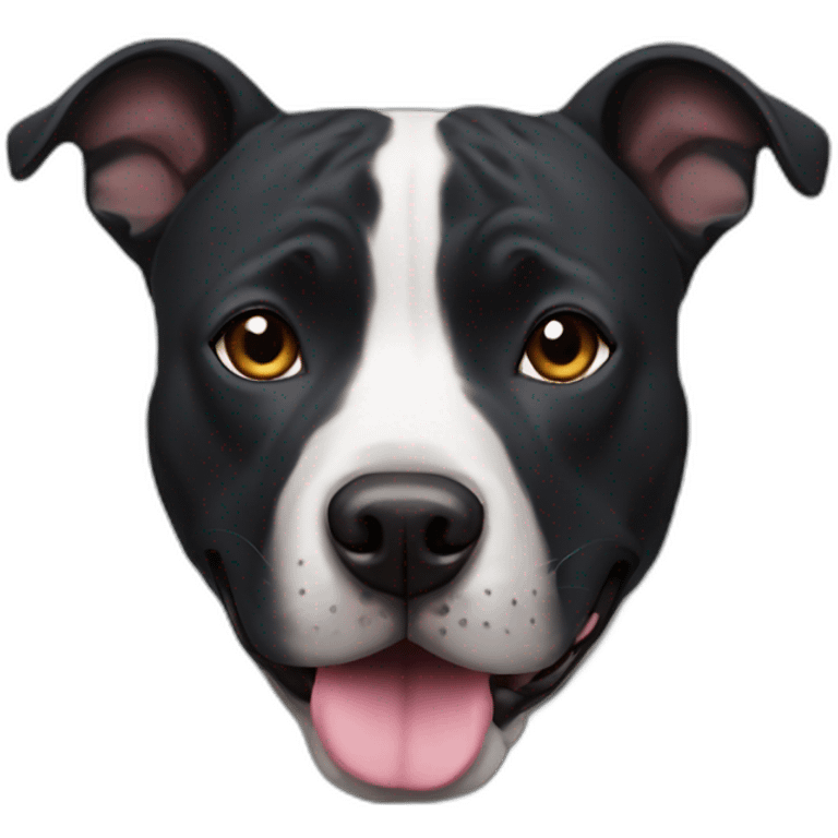 black staffy dog emoji