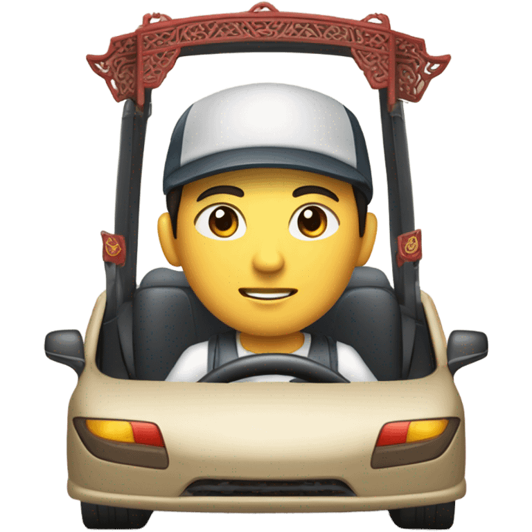 Chinese driving emoji