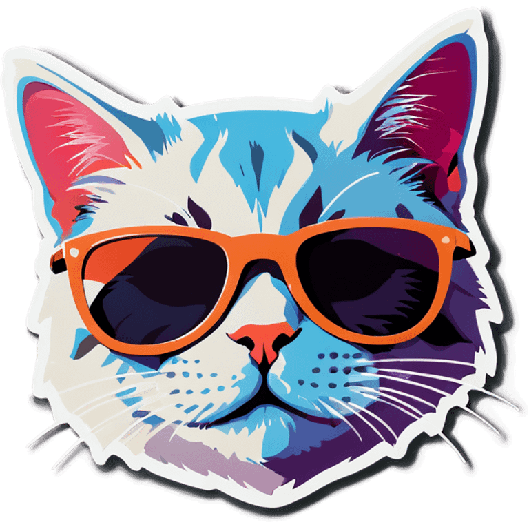 Cat with sunglasses emoji