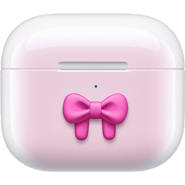 pink airpods max with bow emoji