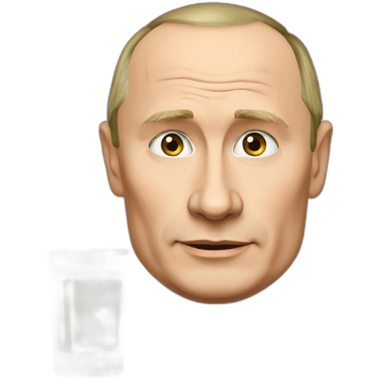 Putin and vodka emoji