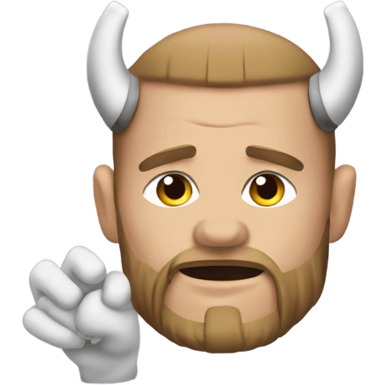 Vikings football play with 2 fingers pointed to their ear emoji