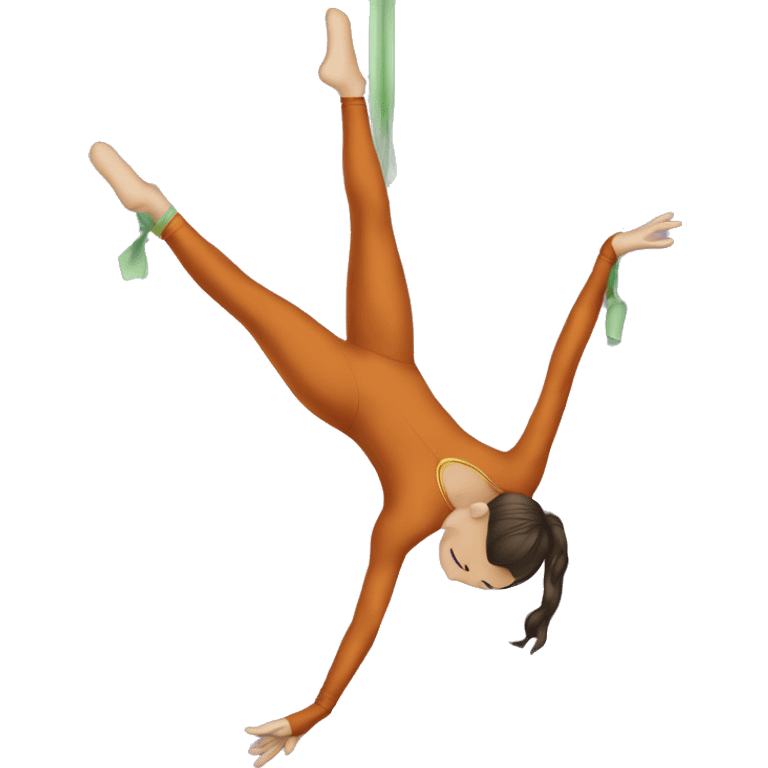 Aerial silks emoji