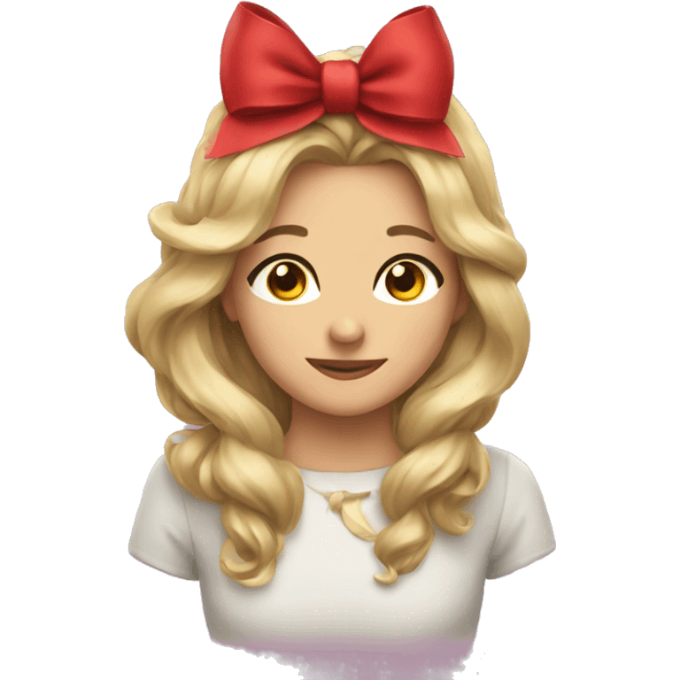 A bow for christmas emoji