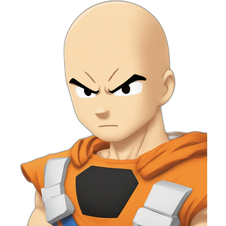 saitama qui tape goku emoji