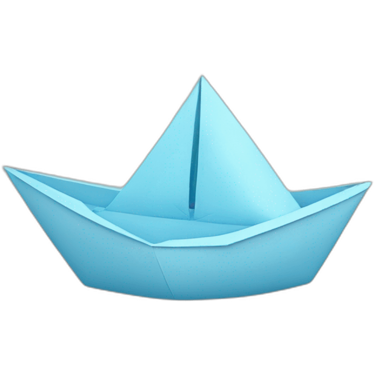 light blue paper boat emoji