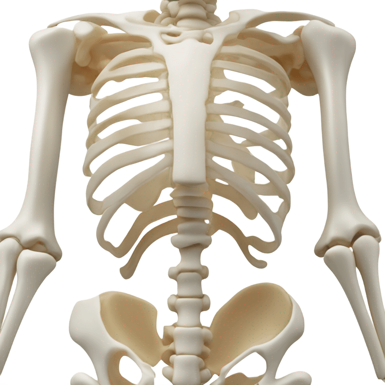 skeleton under transparent skin emoji