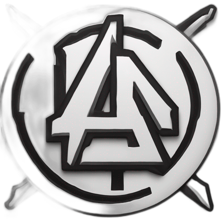 a black letter a on a white background, inspired by Anton Ažbe, tumblr, attack on titan anime style, autocad, assassins creed, logo without text emoji