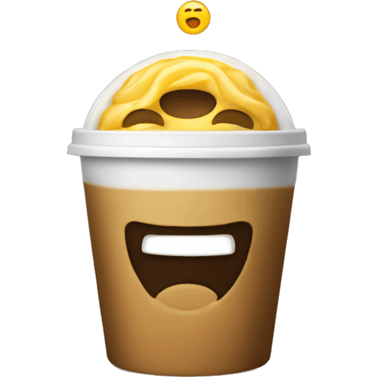 Cofre in a disposable cup emoji