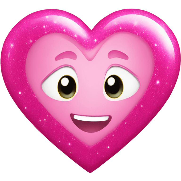 Pink heart sparkling  emoji