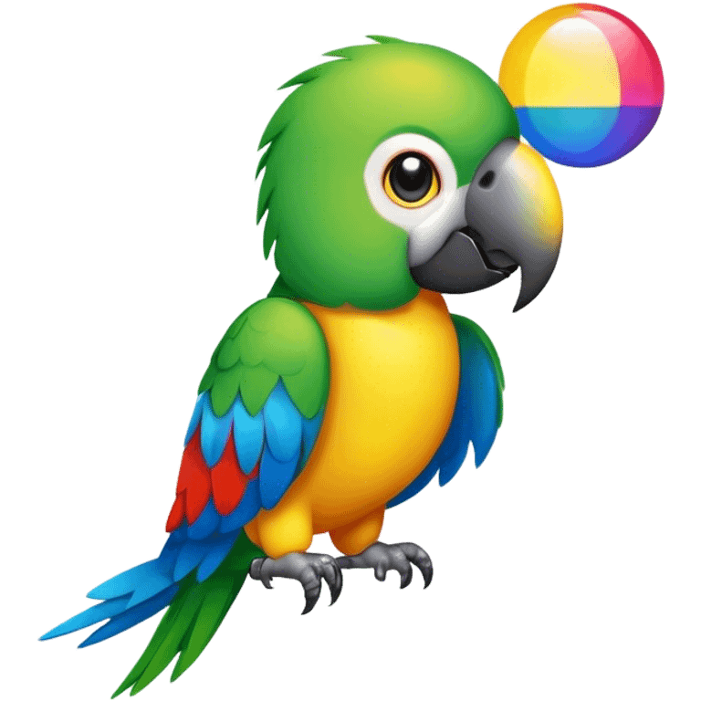 Parrot at the disco emoji