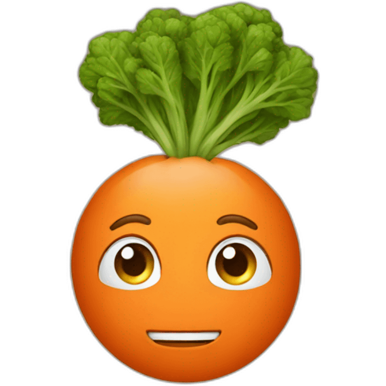 man as a carrot emoji