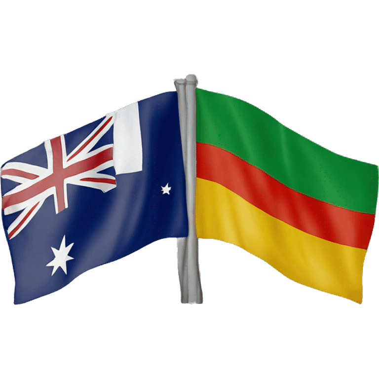 Australian flag mixed with Moldovan flag mixed with Irish flag  emoji