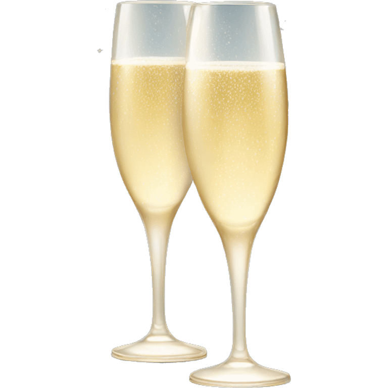 Sparkling champagne glasses emoji