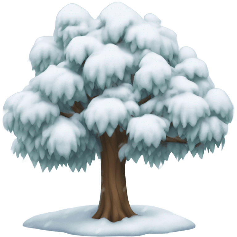 Snow tree emoji