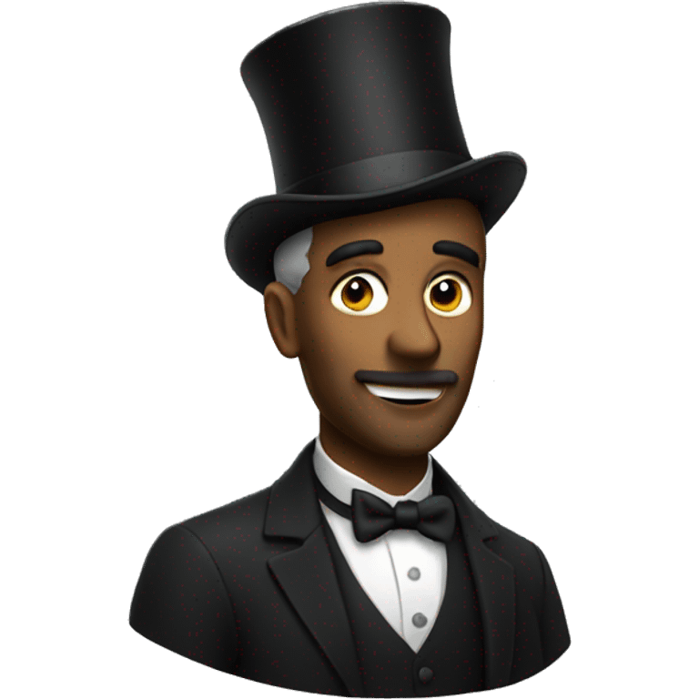 a man with a top hat emoji