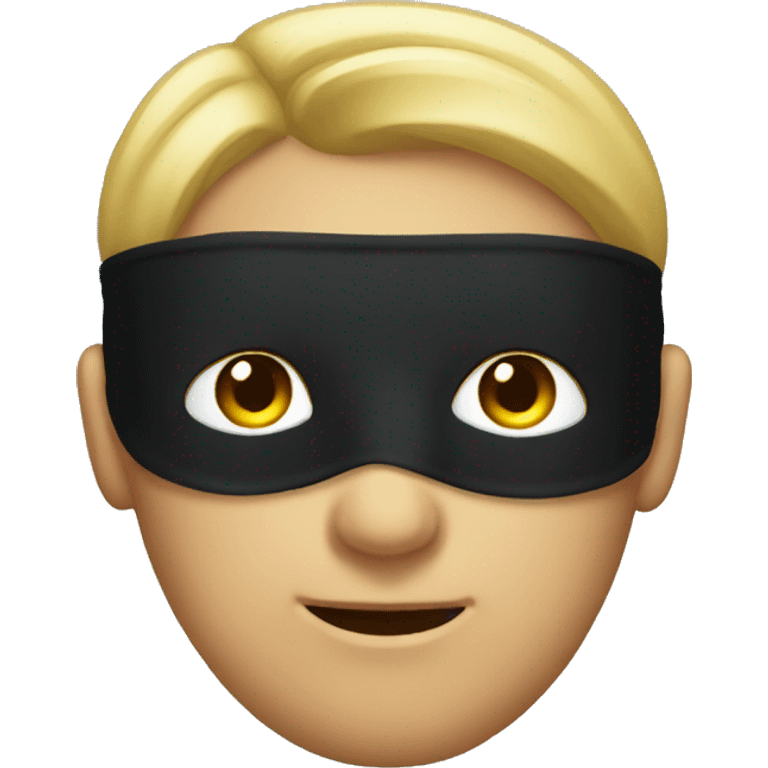 Man wearing a blindfold emoji