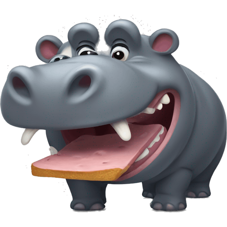 extremely hungry hungry hippo  emoji