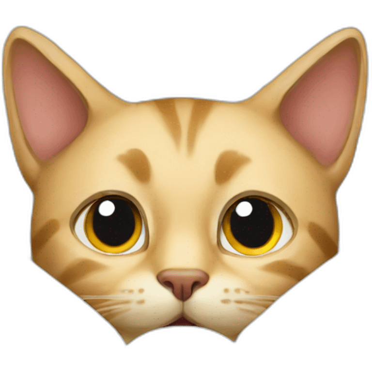 cat having a sneak peek through letter emoji