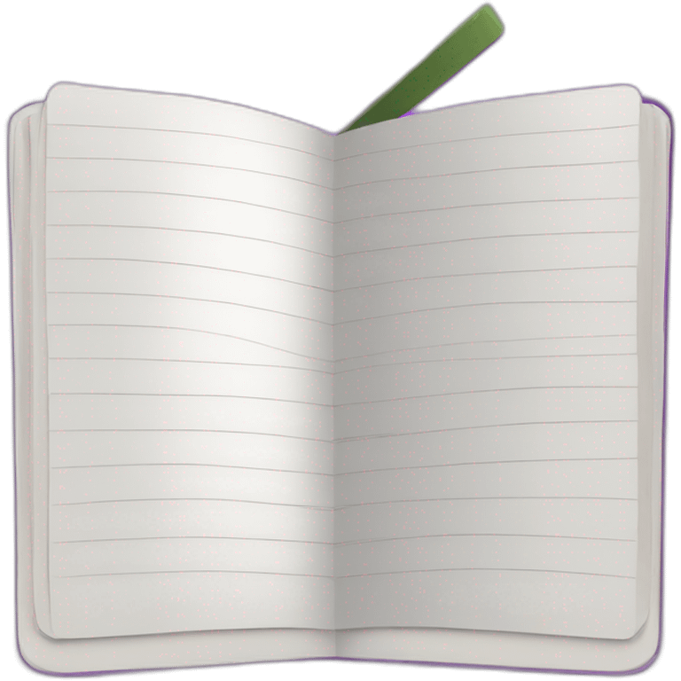 purple open notebook emoji