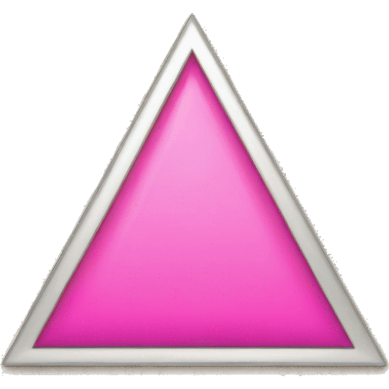 pink triangle on shield  emoji