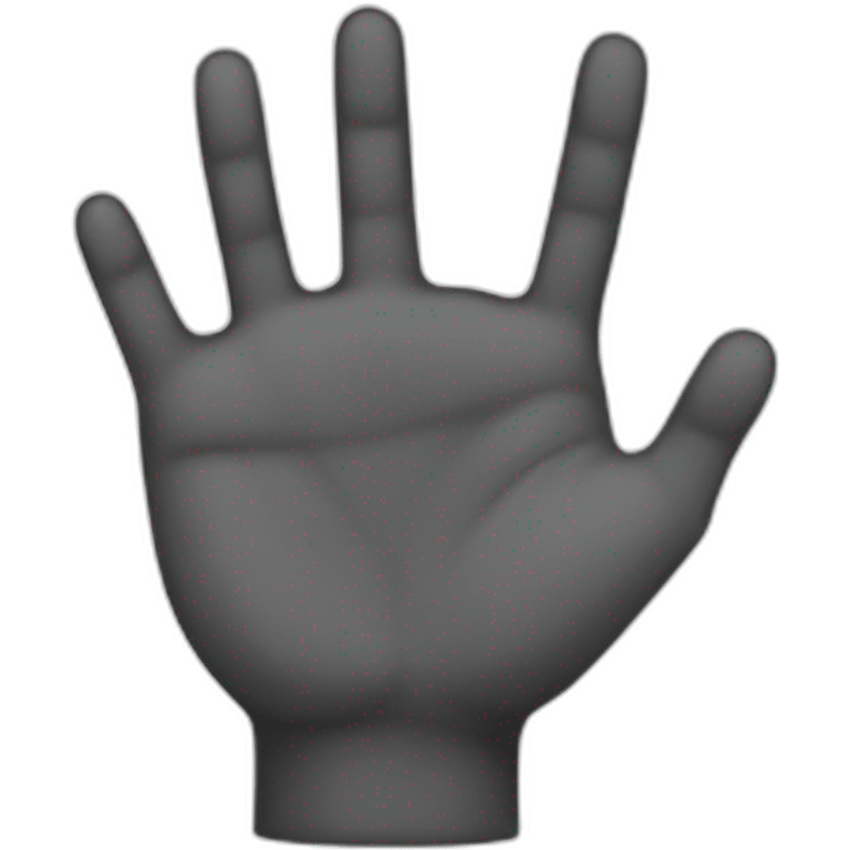 the index fingers of the hand touch emoji