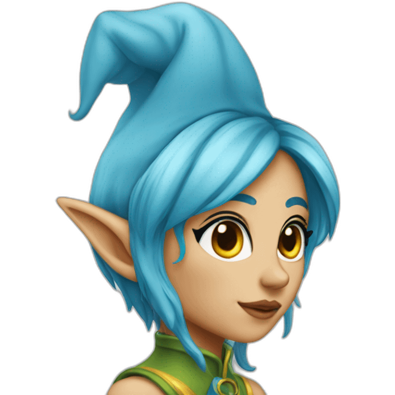 elf-girl-blue-hair-and-pointy-ears emoji