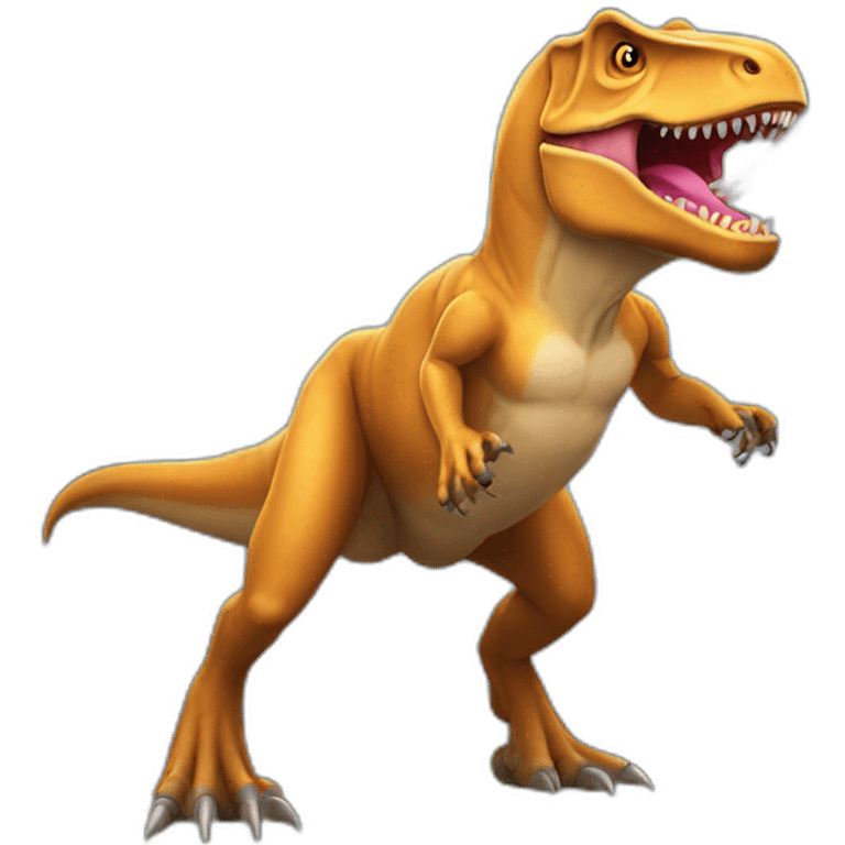 trex with lasers emoji