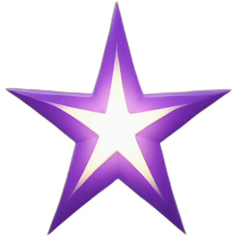 purple bethlehem star smiling emoji