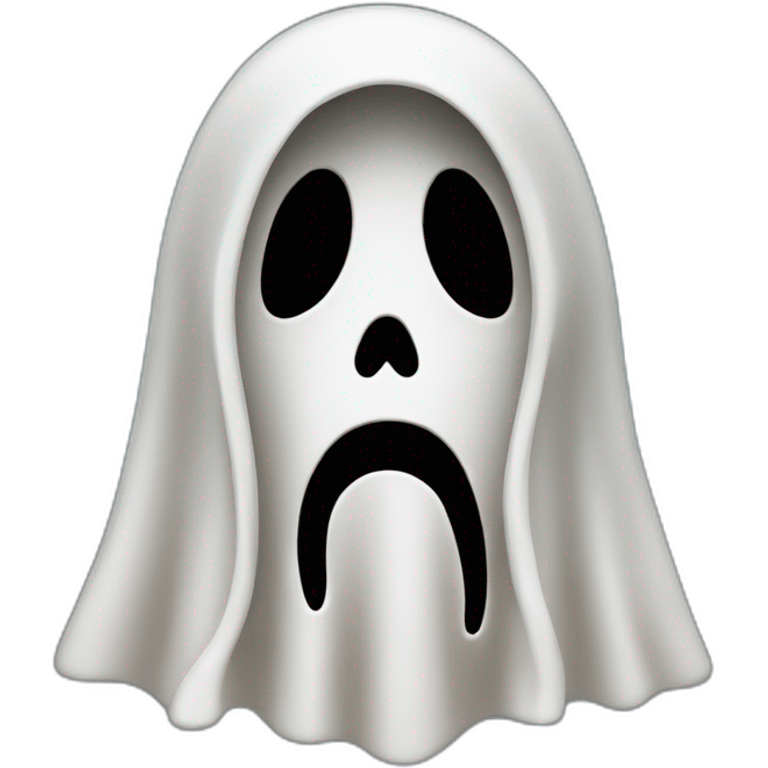 Ghost from scream emoji