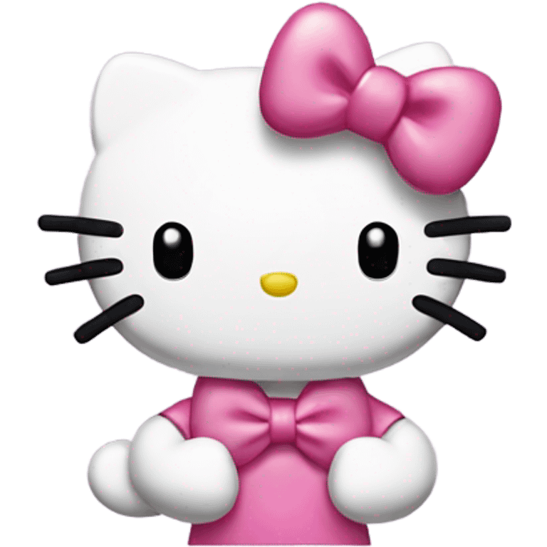 Hello kitty blowing kiss emoji