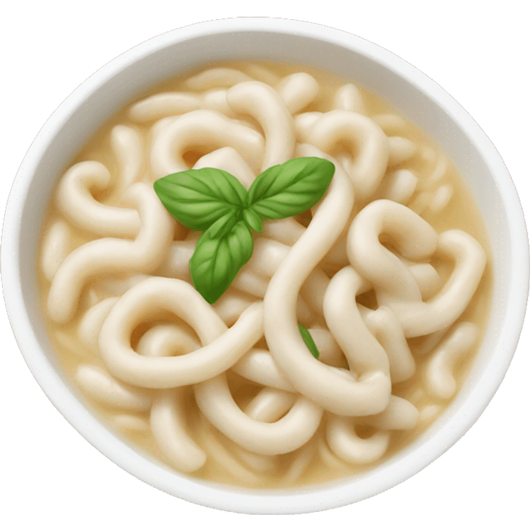 cold white bean-soup noodles emoji