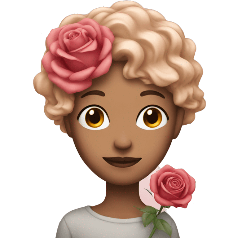 Face with rose  emoji